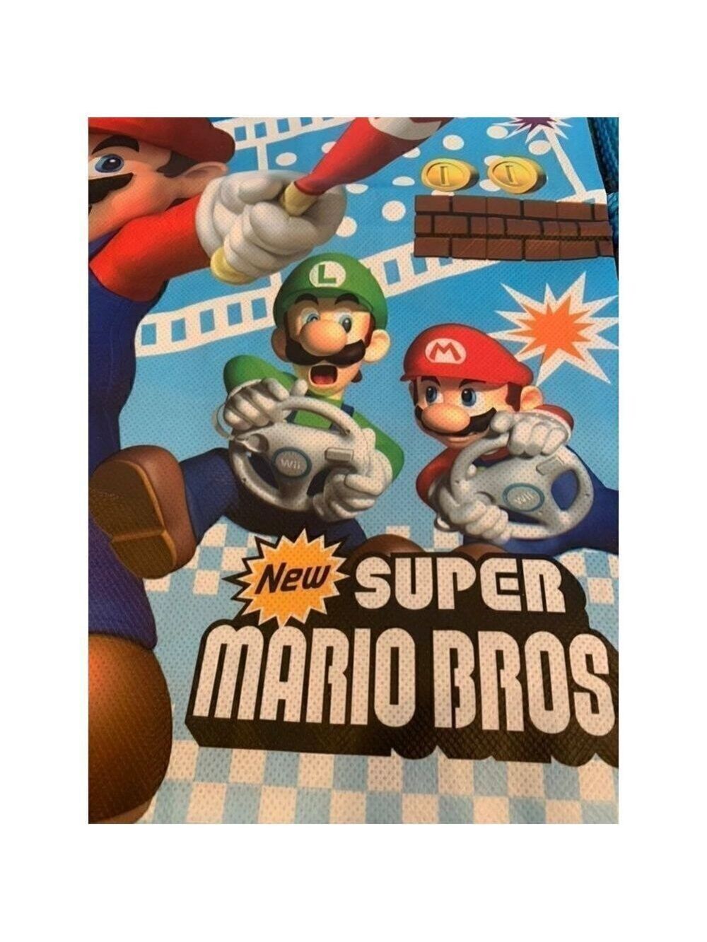Super Mario WII Drawstring Mini Nylon Backpack